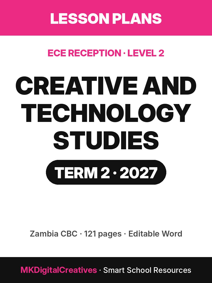 Creative and Technology Studies Lesson Plans — ECE Reception (Level 2), Term 2 2027 cover