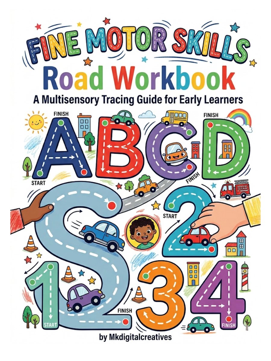 FINE MOTOR SKILLS ROAD WORKBOOK FOR EARLY LEARNERS cover