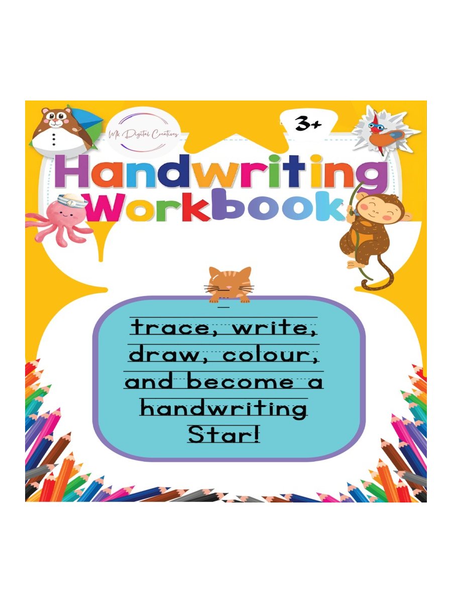 HANDWRITING WORKBOOK FOR KIDS (Ages 3+) cover
