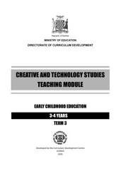 Creative and Technology Studies Teaching Module — ECE Nursery (Level 1), Term 3 cover