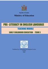 English Language Teaching Module — ECE Reception (Level 2), Term 3 cover